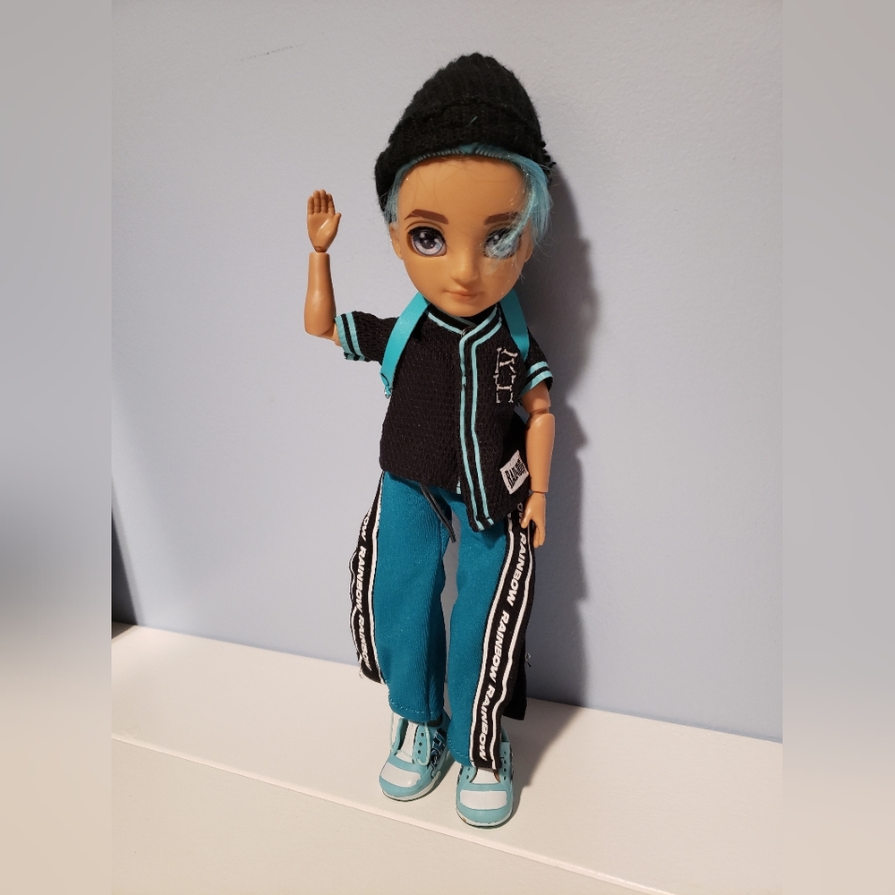 🔥 Rainbow High Junior High Series 2 River Kendall Doll LGBTQIA2S+ Used